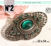 1 Alte Hübsche Brosche Anno 1970 Sammlerstück Modeschmuck Silberfarbenes Metall Ca 32 X 54 Mm Groß Nr 266 - Etsy