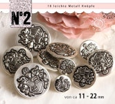 10 Alte Vintage Knöpfe Anno 1960 Leichtes Metall in Silbern Geschwärzt Mit Wappen Von Ca 11-22 Mm Groß Nr 268 - Etsy