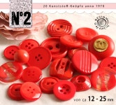 20 Alte Vintage Knöpfe Anno 1970 Diverser Durcheinander-mix in Rot ø Von Ca 12-25 Mm Nr 276 - Etsy