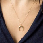 Moon Necklace Gold - Etsy