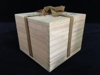 H1343 Japanese Wooden Storage Box Vintage Signed Ribbon KANJI Interior - Etsy