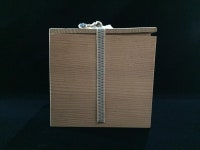 H1303 Japanese Wooden Storage Box Vintage Interior Ribbon Signed KANJI - Etsy