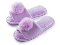 Pupeez Girls Lovely Velvet Pom-pom Open Toe Kids House - Etsy