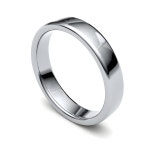 Platinum Ring, 3MM Platinum Flat Wedding Band, Men and Women Platinum Wedding Ring, Full UK Hallmark, Handmade, Made to Order - Etsy