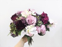 Burgundy/mauve/plum/maroon Bouquet for Bride & Coordinating - Etsy