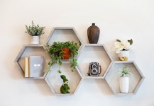 Hexagon Shelf FREE Middle Divider See Details Honeycomb - Etsy Hexagon Shelf FREE Middle Divider  See Details Honeycomb - Etsy
