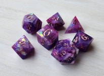 Dice Set cosmic Dream 7 Pc Sharp Edge Resin Polyhedral - Etsy Dice Set cosmic Dream  7 Pc Sharp Edge Resin Polyhedral - Etsy