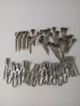 Vintage aluminum silver hair pins 42 lot hair clips USA 1960s | Etsy