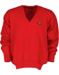 Paul & Shark Yachting Mens Red Wool V-Neck Sweater | Etsy