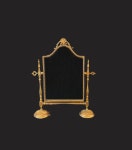 Brass Tabletop Swivel Mirror in Neoclassical Style - Etsy