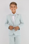Lightweight Boys Striped Cotton Seersucker 5 PC Mint Short Suit Summer Formal Wear - Etsy