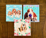 Set of 3 Basset Hound/towel/washcloth/gym/drool Towels - Etsy