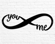 Metal Infinity Sign Decor Infinity You Me Sign Infinity Love - Etsy