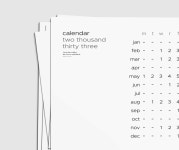 A 2023 Printable Calendar Landscape Minimalist Full Year - Etsy