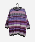 Made in Italy Vintage Womens Sweater 90s Oversized Wool Blend - Etsy