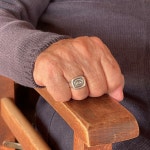 Mens Evil Eye Pinky Ring, Silver Eye Protection Ring, Adjustable Ring, Protection Signet Ring, Evil Eye Jewelry, Unisex Ring... 