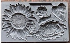 Sunflowers 6x10 Decor Mould by Iron Orchid Designs - Etsy