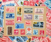 28 pc UNused AIRMAIL Vintage Postage Stamp Mix Lot. Mint | Etsy