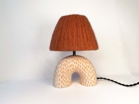 ME Lamp Orange Pattern Handmade Ceramic Table Lamp - Etsy