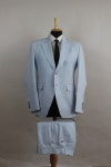 Men Blue Linen 2pc Business Suit Single Breasted Custom Made - Etsy