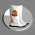 Boho Chic Felted Wool Boots, Cozy Slippers, Womens US 6-10 / EU 36-40 - Etsy