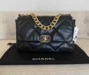 Chanel 19 Lambskin Large Quilted Flap Bag | Etsy