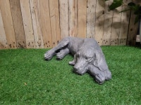 Laying Dog Garden Statue Dog Garden Ornament Sculpture Patio - Etsy Australia
