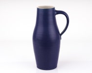 Carl Fischer Studio Ceramic Vase Jug Bürgel Blue Handmade Mid Century Design 60s P0067 - Etsy