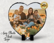 PHOTO SLATE HEART Shape Rock Personalised Photo Gift - Etsy
