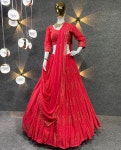 Gajri Red Lehenga Choli for Women Readytowear Lehenga Choli - Etsy