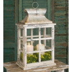Shabby Chic Lantern With Windowpanes - Etsy