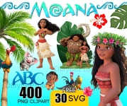 Moana Clipart, Moana SVG, Moana PNG, Moana Birthday, Moana Printable, Moana Font, Maui SVG Instant Digital Download - Etsy