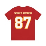 Taylors Boyfriend #87 Kansas City Shirt Jersey ... Unisex Jersey Short Sleeve Tee - Etsy