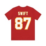 Swift Kelce #87 Kansas City Shirt Jersey ... Unisex Jersey T-shirt - Etsy
