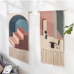 Hand Woven Wall Hanging SYMI Framed Work Earth Tones Wall - Etsy