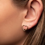 Heart Stud Earrings, Silver Heart Earrings, Mini Heart Stud Earrings, Tiny Simple Earrings for Her, Gold Heart Stud Earrings... 