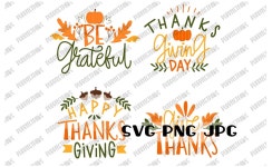 Thanksgiving Bundle SVG, Happy Thanksgiving Svg, Be Grateful Svg, Thankful Svg, Autumn, Cut File Instant Download Svg Png Jpg - Etsy
