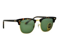Ray Ban RB 3016 Clubmaster Tortoise/green Classic G-15 Lenses | Etsy