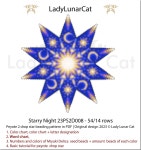 Peyote 2 Drop Star Pattern for Beading Starry Night 23PS2D008 14 Rows Basic Peyote 2 Drop Star Tutorial - Etsy