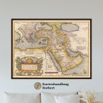 Historical Map of the Middle East Around 1609 - Etsy