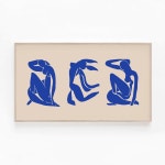 Samsung Frame TV Art Blue Matisse Figures, Abstract Woman Art for the Samsung Frame TV, Henri Matisse Cut Outs, Modern Art... 