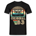 40th Birthday Born in 1983 Retro Cassette Gift T-shirt - Etsy