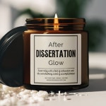 Custom PHD Gift Dissertation Candle Doctoral Gift for Her Residency Graduation Graduation Basket Dissertation Gift Medical School... 