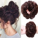 100% Human Hair Bun Extension Messy Chignon Scrunchy - Etsy