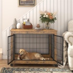 Heavy-duty Dog Crate With Double Doors and Lift Top Made of - Etsy