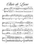 Clair De Lune Complete Sheet Music Written by Claude Debussy - Etsy