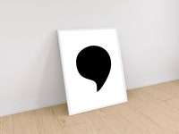 Comma Poster,symbol Illustration,punctuation Mark Art,interior... Artwork,minimalist Comma Art,printable Simple Art - Etsy... 