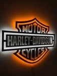 Harley Davidson Metal Led Sign NOT Wood or MDF Lighted - Etsy