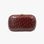 Vintage Bottega Veneta Crocodile Clutch, Vintage Exotic Leather Brown Purse 1980s - Etsy