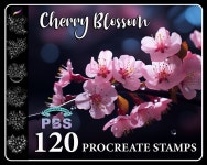 120 Procreate Cherry Blossom Stamps Cherry Blossom Brush for - Etsy